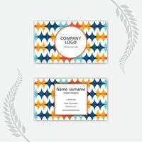 Print a Creative business card template. vector