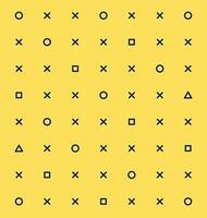 Geometric background from different shapes. Set of geometric shapes for background. vector