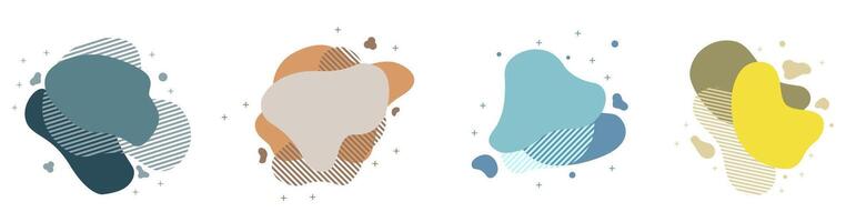 Set of abstract modern graphic elements. Template for logo design. vector