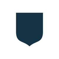Simple Blank Shield Shape Icon Template vector