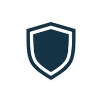 Abstract Blank Shield Logo Icon Template vector
