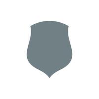 Simple Blank Shield Shape Icon Template vector