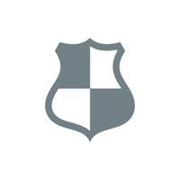 Crest Shield Shape Icon Template vector