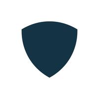 Simple Protection Shield Shape Icon Template vector