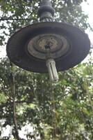 Broken park lamp need to be fixed photo