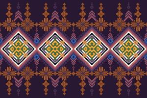 Asian style pixel art retro textile pattern with a modern twist suitable for cultural design. vector