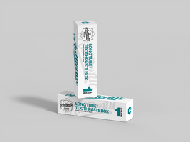 Realistic Square Toothpaste Rectangle Box for Any Product Mockup for Packaging Design Mock Up psd