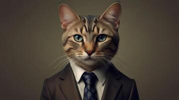 Cat With Tie photo