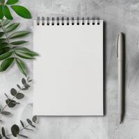 blank notepad page photo