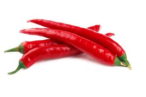 chili peppe on white photo