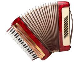 Retro accordion isolated photo