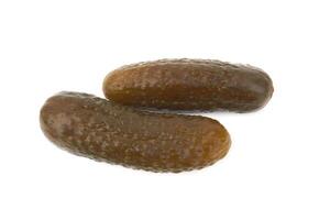 Marinated cucumber isolated photo