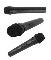 Microphone isolated on white photo