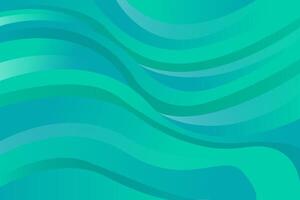 abstract green wave style background vector