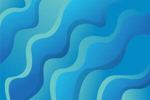 abstract blue wave style modern background vector