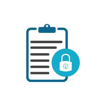 Data security icon design vector