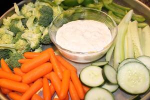 Veggie Tray Placed On A Table For A Food Party photo