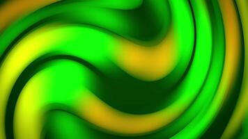 Abstract liquid colors background with slowly floating green orange gradient and smooth transitions. Bright colorful waves animation for modern art and music performance. Motion graphics, 4K 60fps video