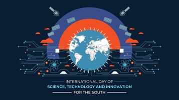 International Day of Science, Technology and Innovation for the South vector