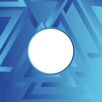 Abstract geometrical background with triangle shape circle white frame illustration for banner, flyer, poster or brochure. vector