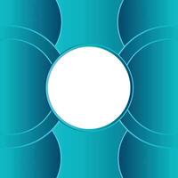 Modern Gradient background white circle frame design template vector