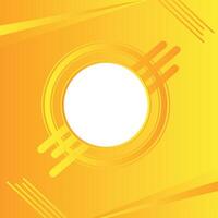 Modern geometric gradient overlap circle white, light yellow and yellow abstract background design vector