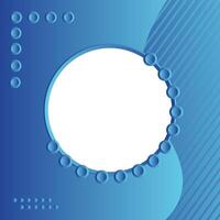 Blue gradient geometric design with dot and white circle Abstract business annual report, flyer, magazine vector