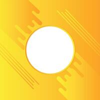 Yellow Gradient Geometric Tech Concept with white circle shapes design Abstract flyer, magazine vector