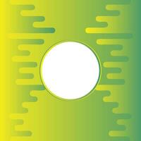 Yellow and Green Gradient futuristic wave background geometric circle shape abstract background vector