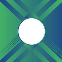 Green and blue grading abstract background with white circle in center vector