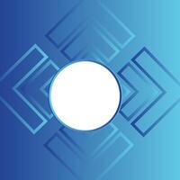Modern blue abstract wide banner background with square shape. Minimalist geometric design. Space for your text. Suit for presentation, business, corporate, cover, header, website vector