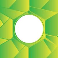 Stylish light green geometrical background with white round shape for presentation, printing, business cards, banner vector