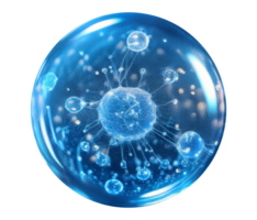 Exploring Microbial Structures With a Gloved Hand Under Bright Laboratory Lighting png