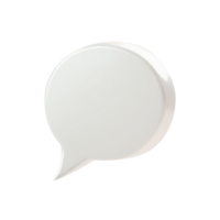 Bubble message, 3d online chat with speech or talk object for social media post. png
