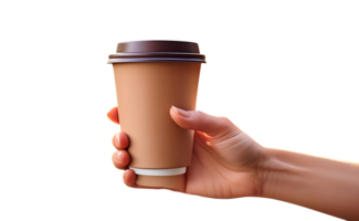 Close-Up of a Biodegradable Coffee Cup in a Cafe png