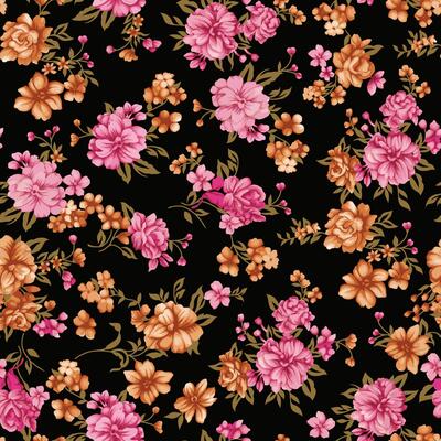 illustration of a small sow flower on a black background