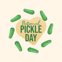 National Pickle Day design template good for celebration usage. National Pickle Day design. flat design. eps 10. vector