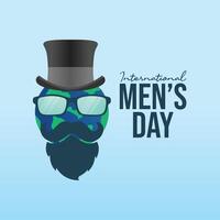 International Mens Day design template good for celebration usage. International Mens Day design. flat design. eps 10. vector