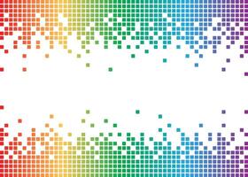 Digital Pixel Drip Bitmap Frame with White Space vector