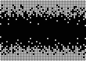 Digital Pixel Drip Bitmap Border vector