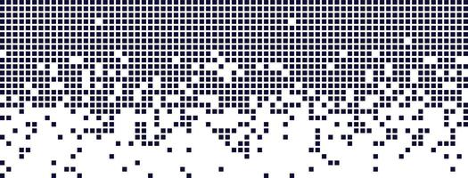 Digital background with dissolving rectangular dots and gradient mosaic texture. Abstract background of white and black pixels. illustration of a grid of geometric square elements. vector