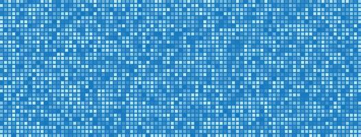 Abstract geometric background with tiles. Blue pixel texture. Digital business background. Trend illustration vector