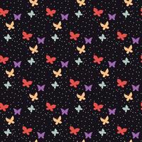 seamless pattern with butterfly vector