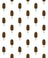 Seamless pattern of sketch eskimo ice cream vector