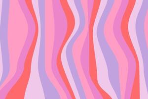 Abstract background in retro cute colors. Graphic texture with psychedelic twisted lines. vector