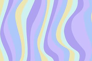 Background with wavy lines. Trippy design with retro colors vector