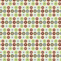 Christmas pattern with dots with stars. Creative background with circles in red and green colors. vector