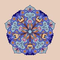 imple and creative mandala design. Bohemian style for coloring books, planners, and patterns. vector
