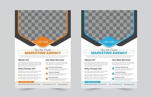 Professional business flyer template design set, Brochure design vector