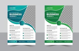 Corporate creative business flyer template design, unique flyer design vector